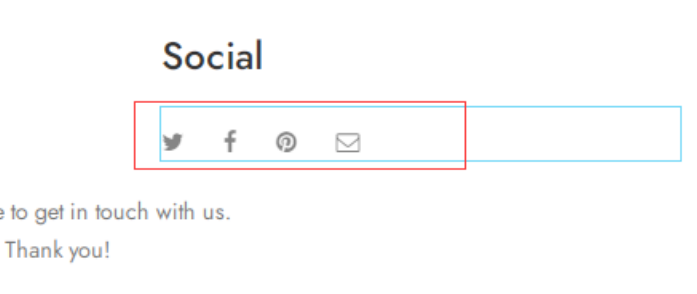 这里的四个社交媒体链接的按钮，不知道在哪编辑?